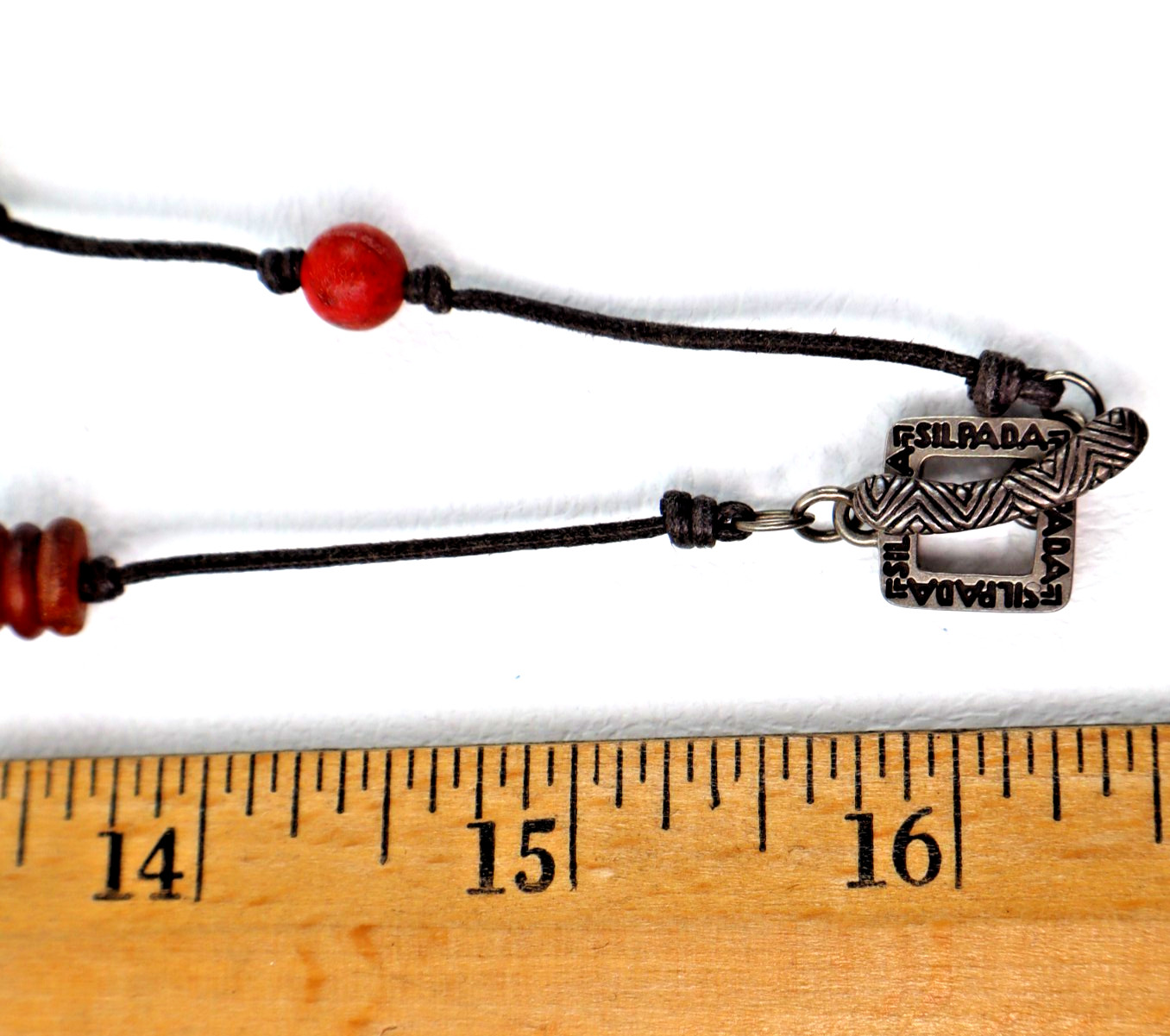 SILPADA Lot 4 necklaces 925 silver wood pearl coral Boho Surfer layer 18 to 35″