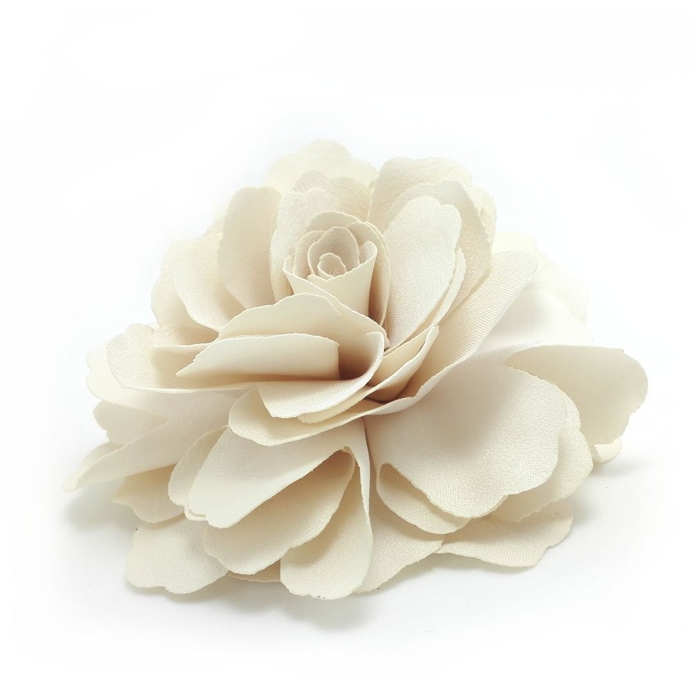 Camellias Flower Hair Clip and Brooch Pin 1 PCSCream A74