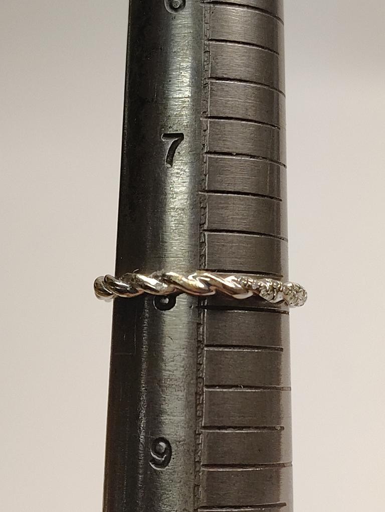 14K White Gold Lady’s Fashion Band sz 8 1.89G (SB1126259)