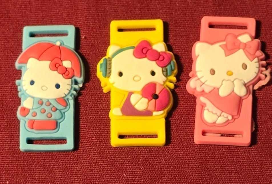 12 Hello Kitty Charm Slides for Bracelet PARTY FAVOR Multi Colors
