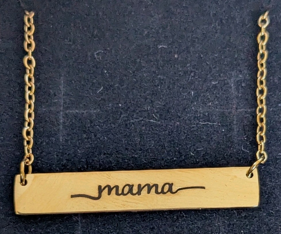 Mama Necklace Bump Box Gold Filled Looks Good On You Bumplife Push Gift 20″