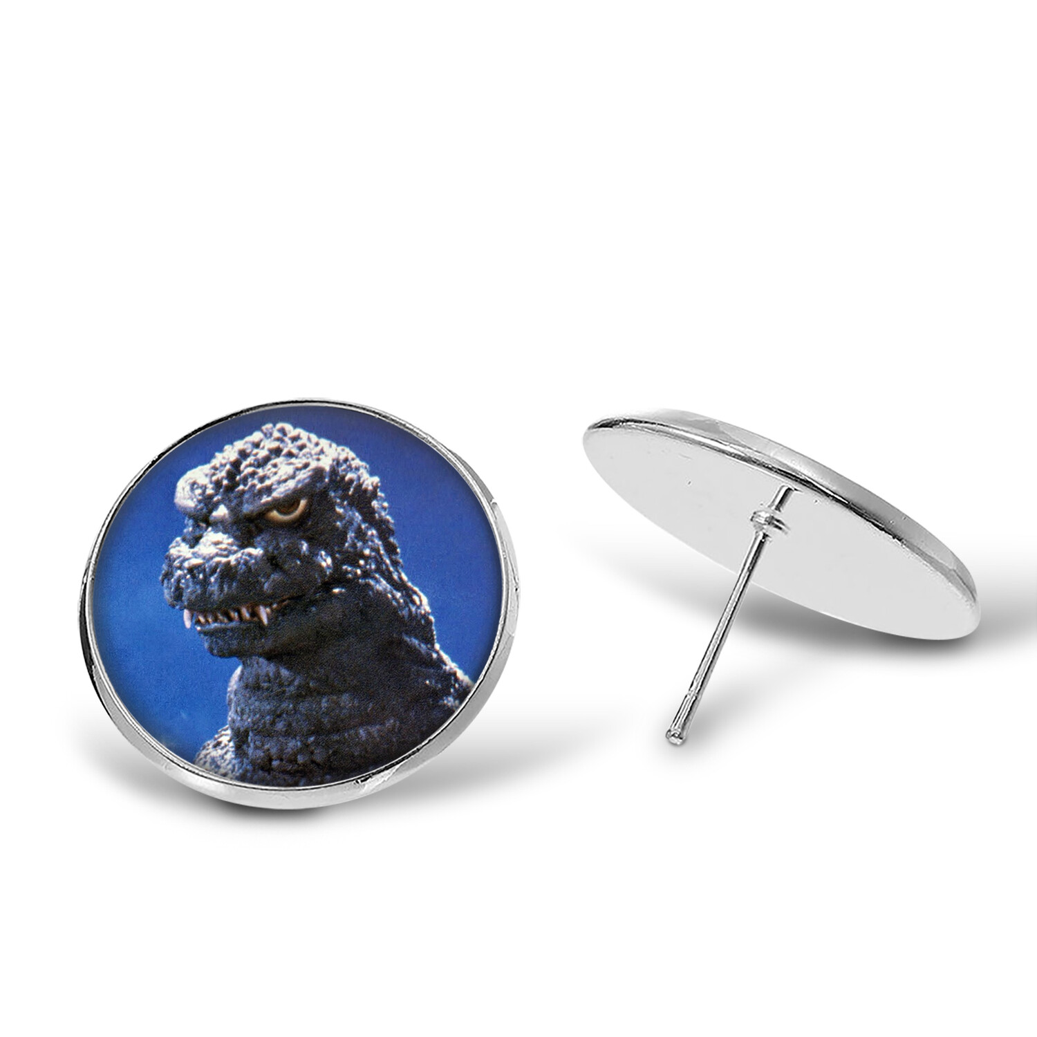 Godzilla The King Of Monsters Key Ring Cufflinks Tie Clip Necklace Ring Earrings