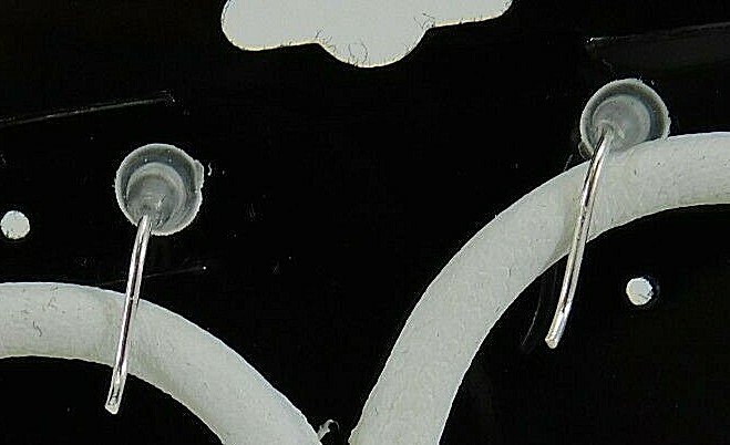 925 Sterling Silver Dangling Earrings With Blue Beads JK0177