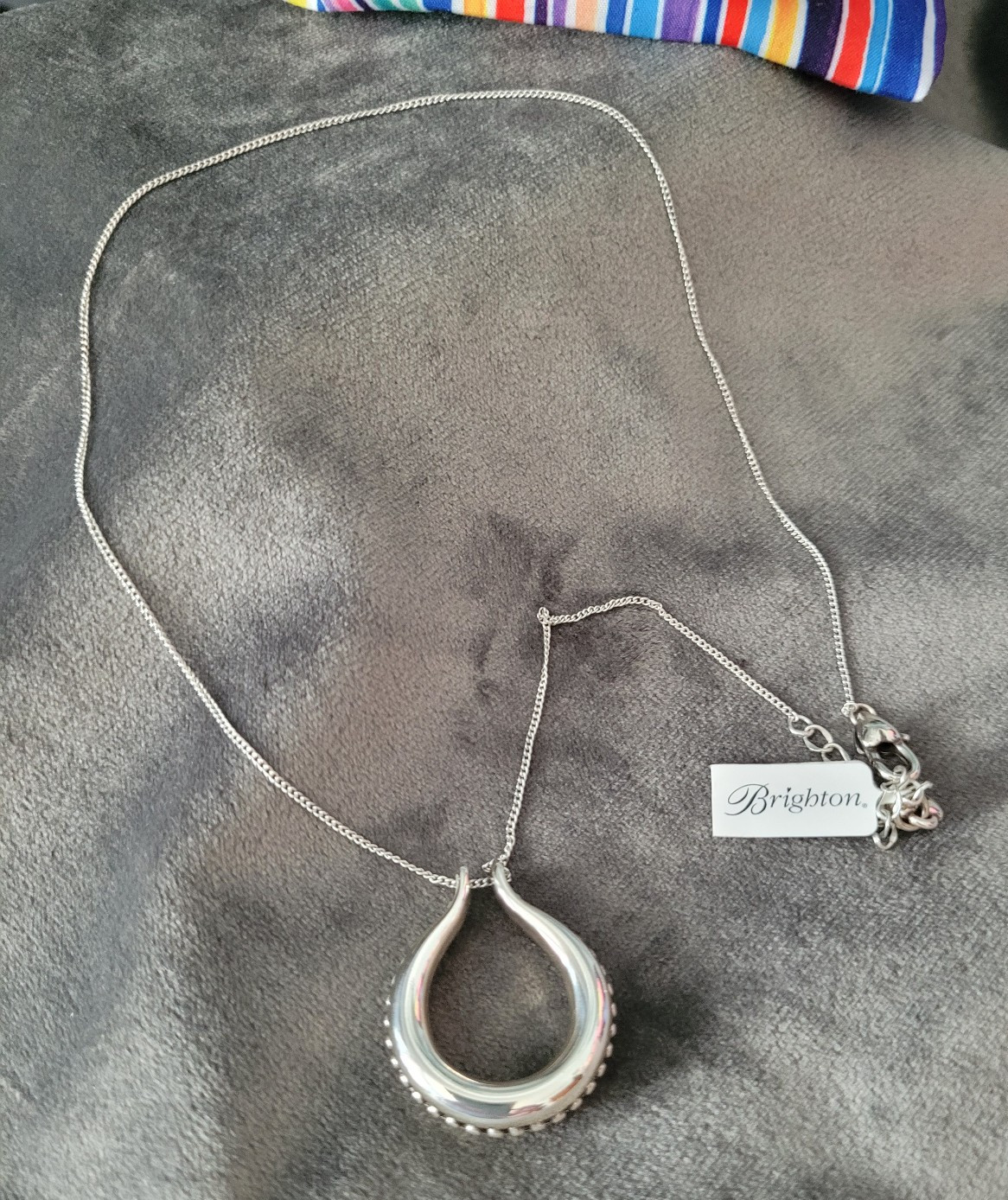NEW Brighton Pretty Tough Arch Necklace Pendant & Gift Bag NWT