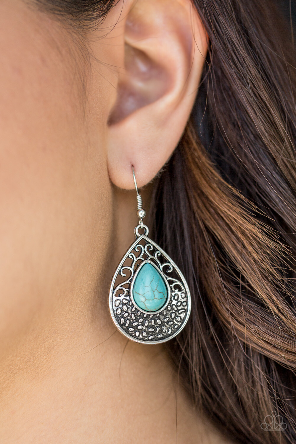 Paparazzi ~ Tucson Tunes Turquoise Earrings ***Patterns Will Vary***