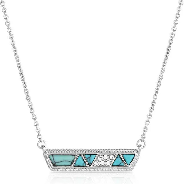 Montana Silversmiths Ladies High Noon Cobblestone Bar Necklace NC5481