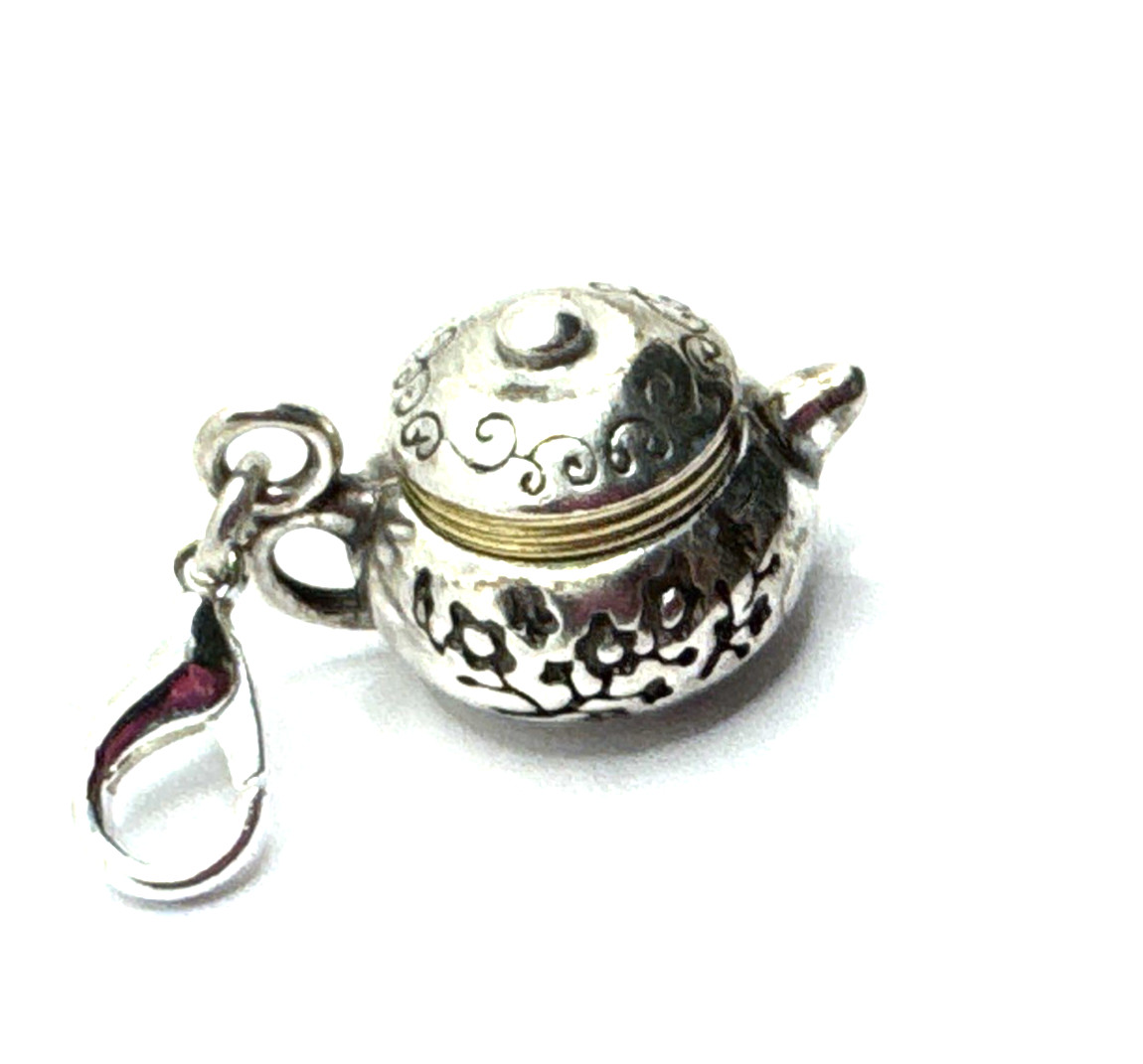 Brighton China Tales Teatime Tradition Cafe Chinese Food Silver Snap Charm
