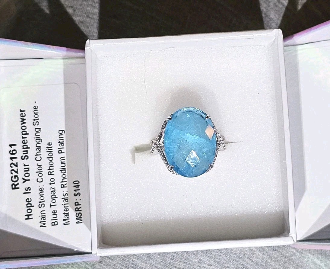 Bomb Party Mental Health Awareness Color Changing Ring Sz 9 Read Description