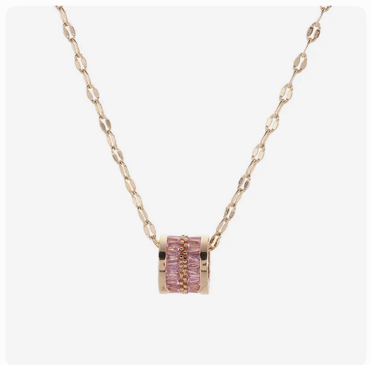Cartoon Style Geometric Titanium Steel Plated Necklace With Round Bead Chain