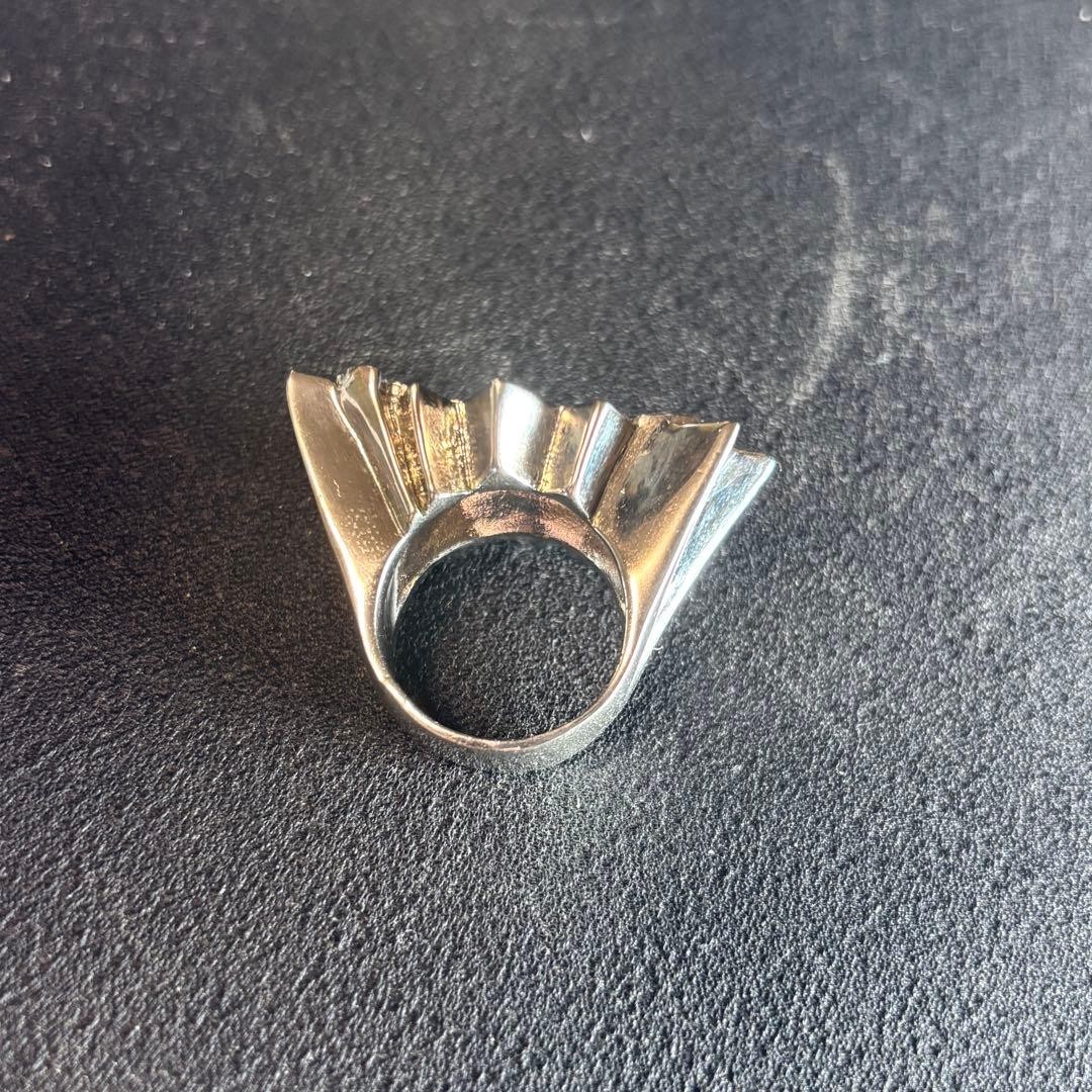 AMBUSH POW Silver Ring Unique Design Heavyweight Excellent Condition japan