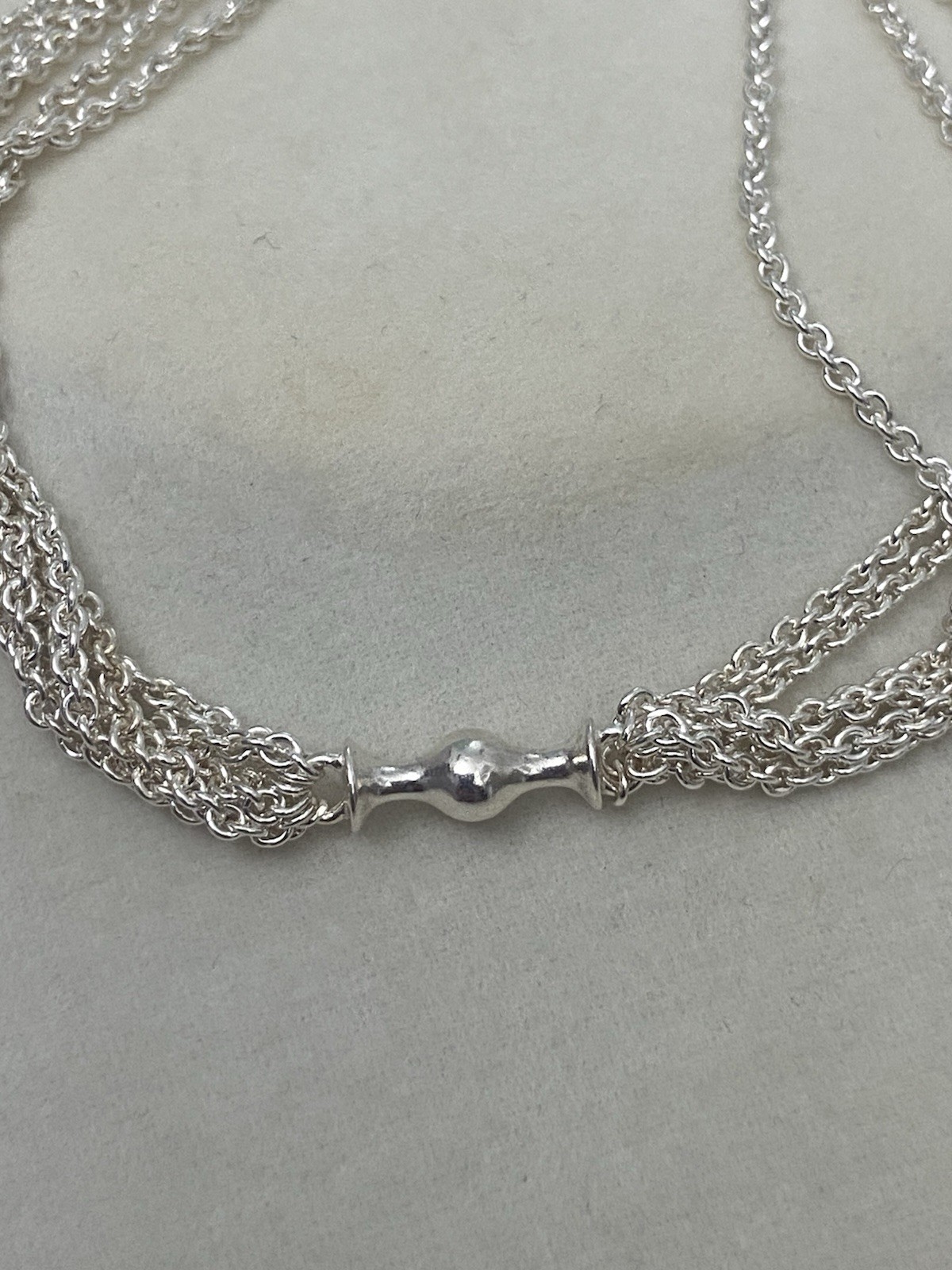 Authentic Pandora Bracelet, Multi-Strand, One-Clip Station #5907101-23 (9.1”)