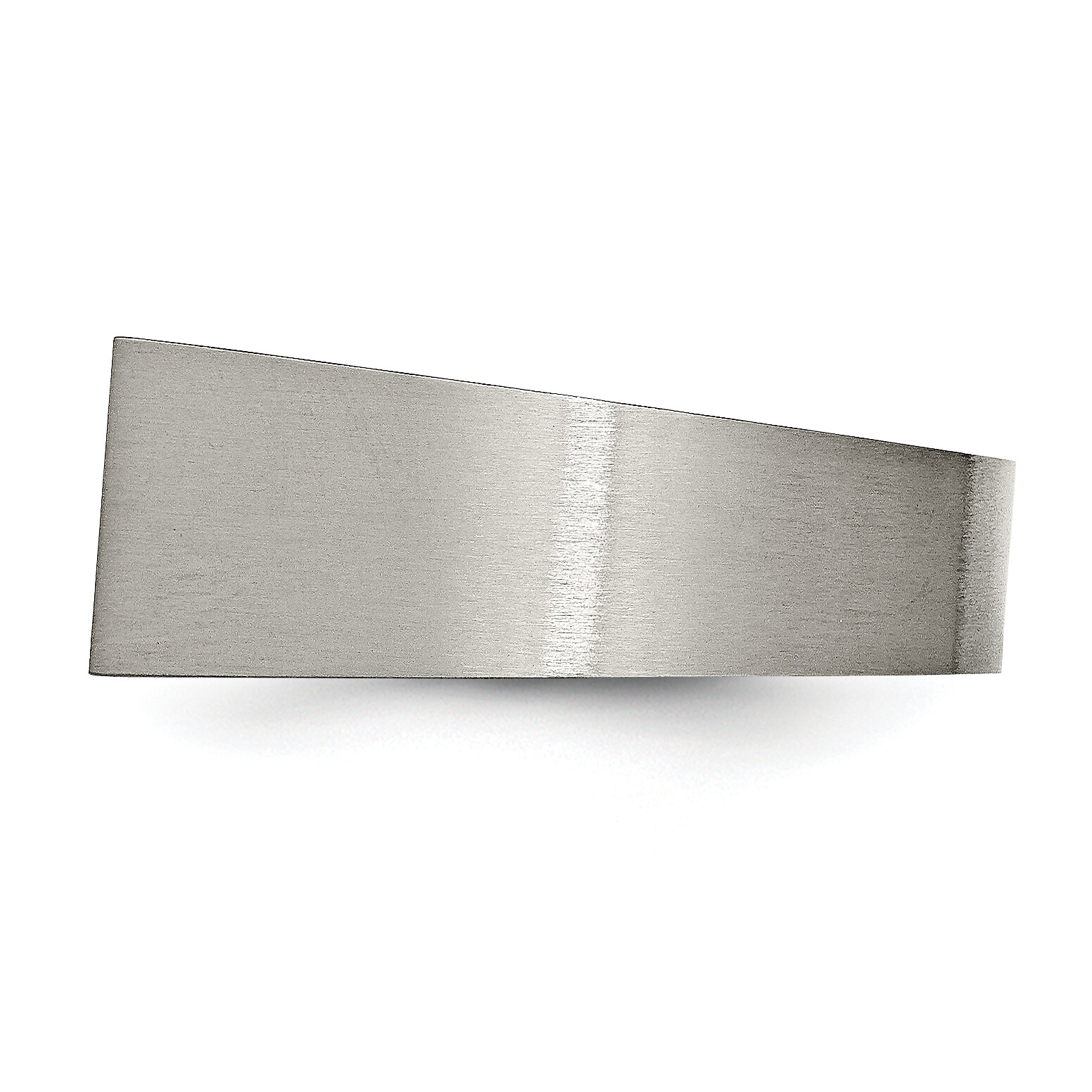 Chisel Titanium Brushed and Polished Signet Ring TB425