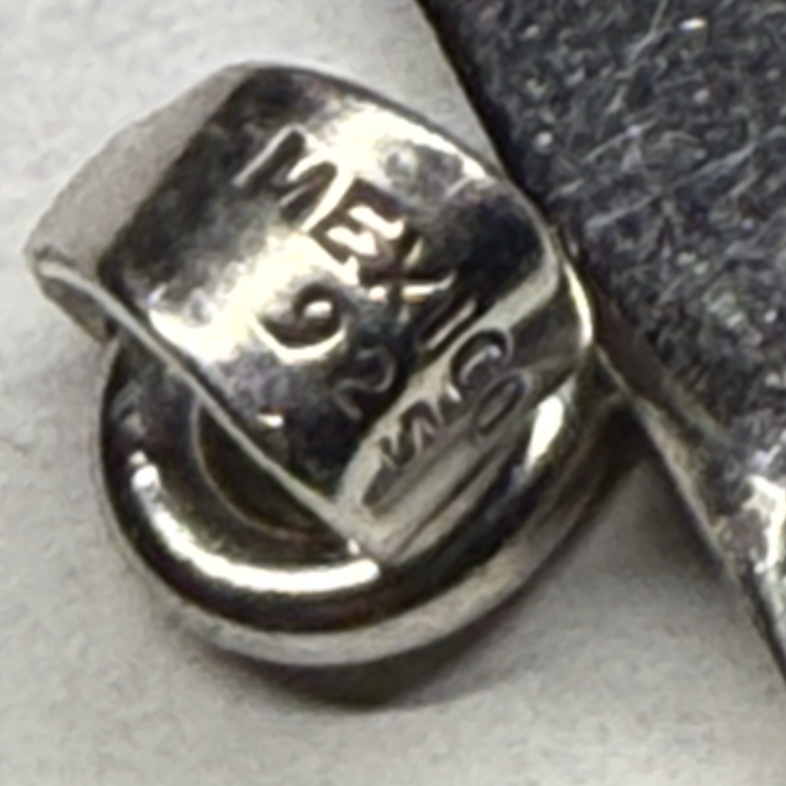 “Square Ingot” Solid .925 Sterling Silver Pendant Necklace Bail 3D Heavy 10g