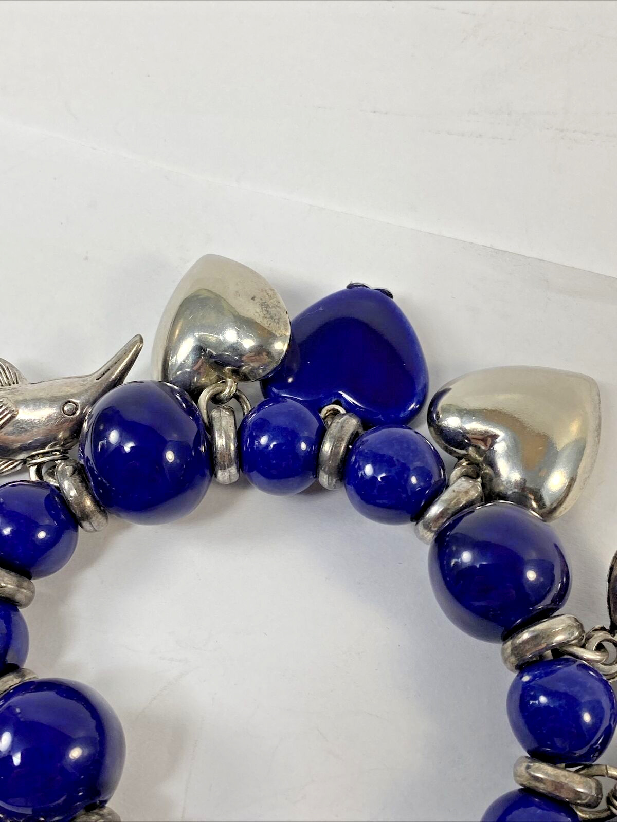 Rare Signed Zoe Coste Made In France Stretch Bracelet