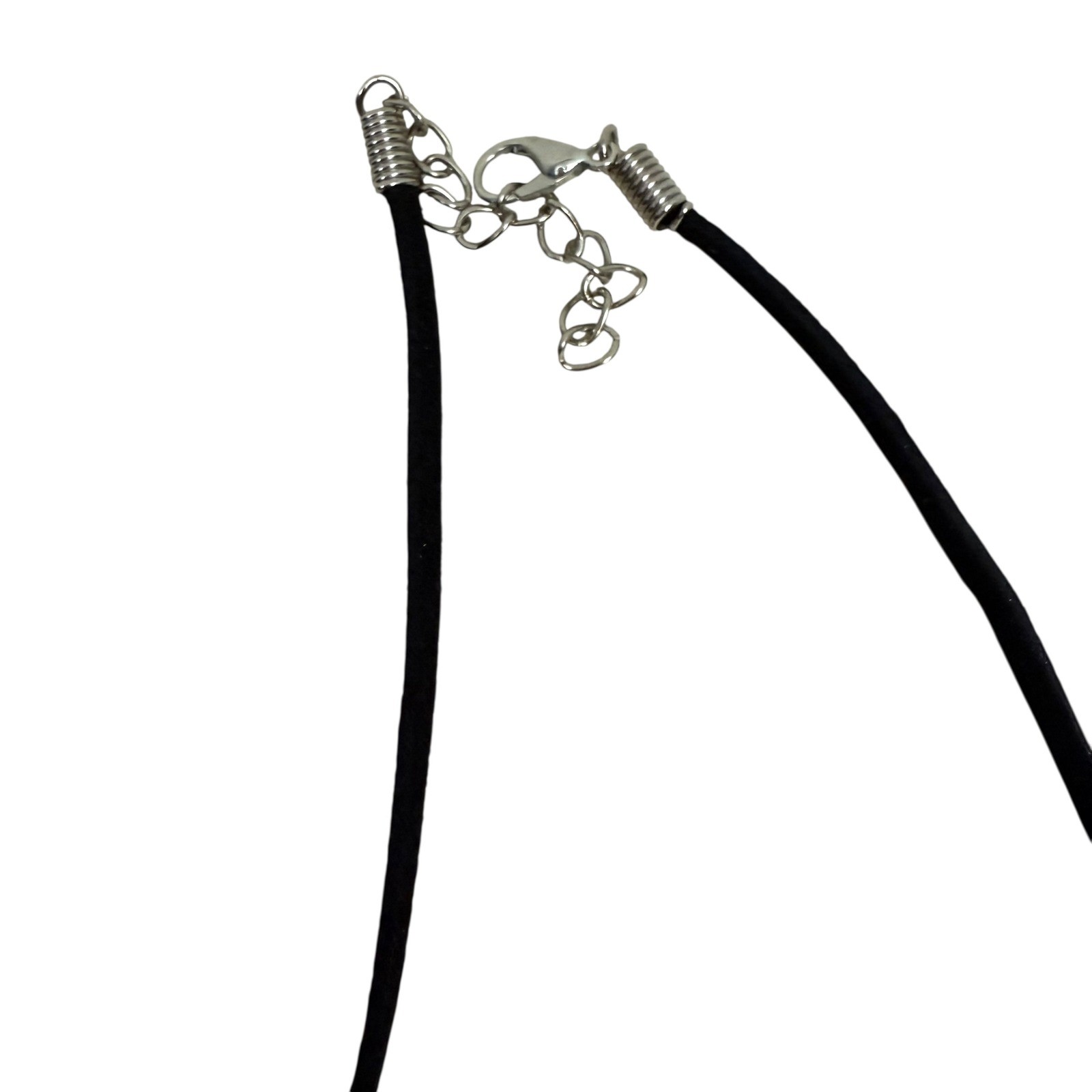 Silver Tone Dove Pendant Necklace Black Cord Bird Charm Fashion Jewelry 13.5 in