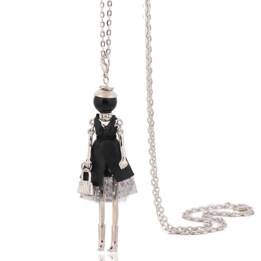 Statement Pendant Necklace Long Chain Lady Charm Jewelry Women Trend Style 1 Pc