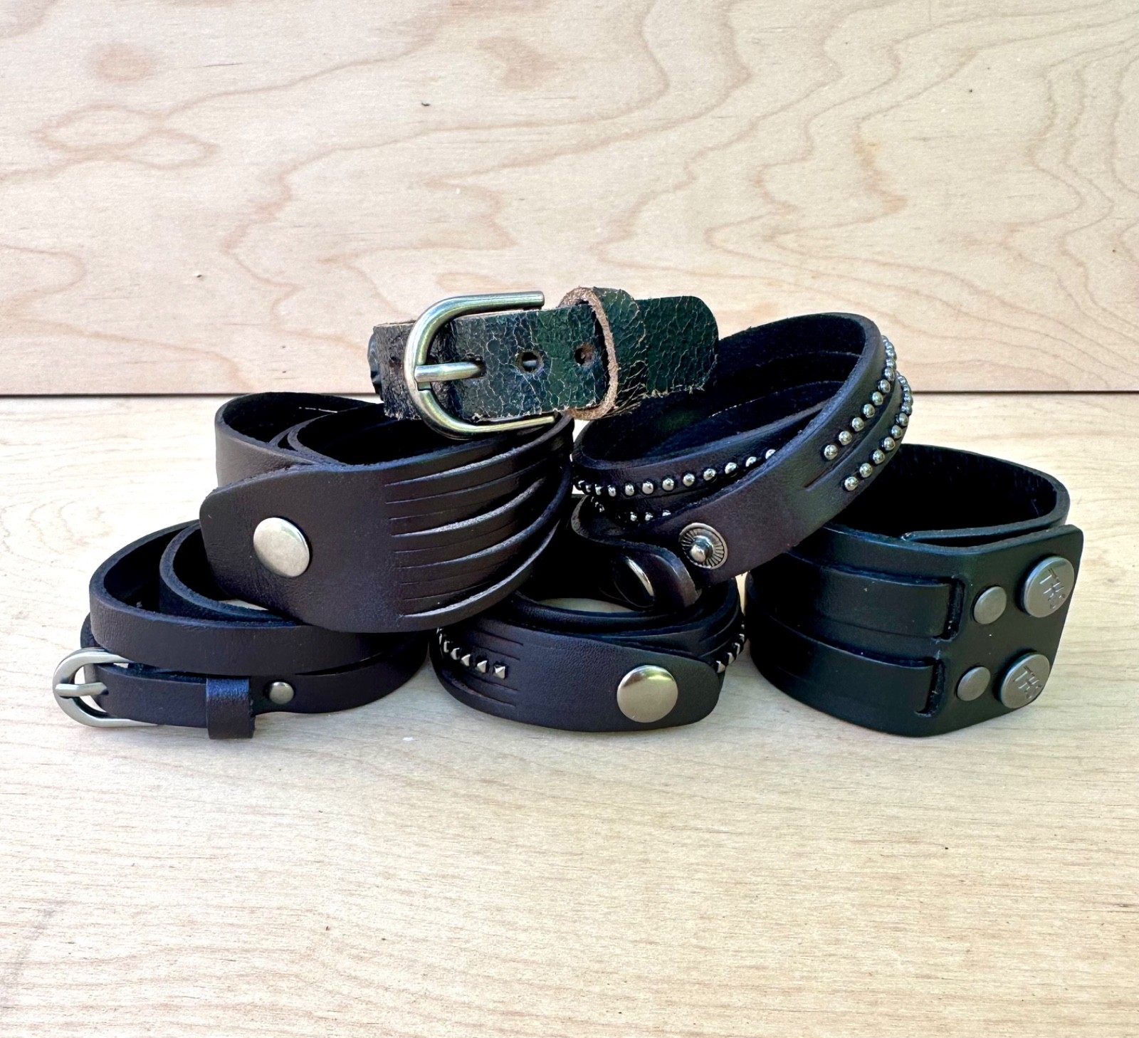 Wholesale Assorted Leather Bracelets 6 Pack Bulk Lot Boutique Reseller Vendor
