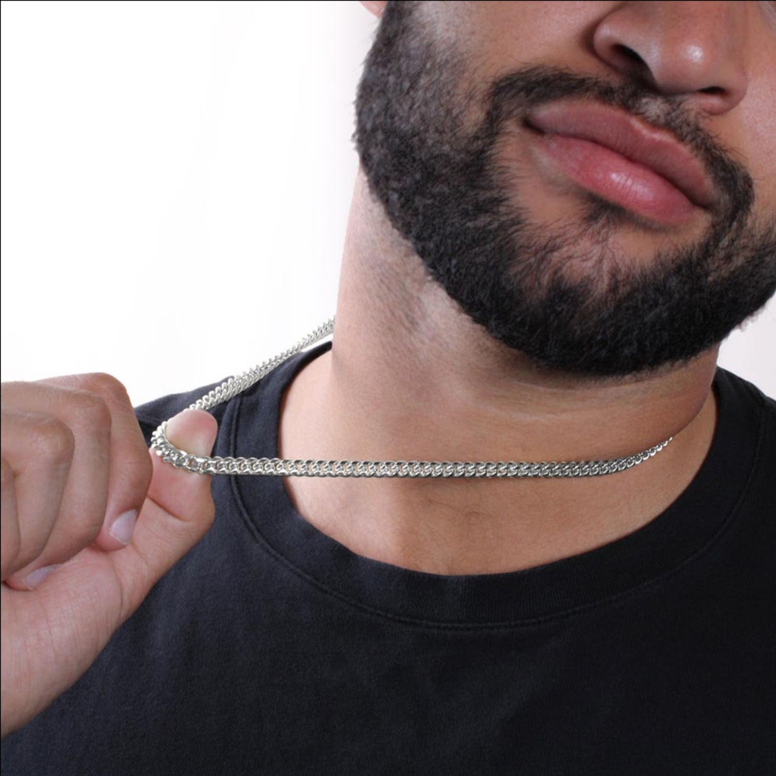 To My Son Necklace I Love You, Cuban Link Chain Birthday Gift Jewelry Teen Boys