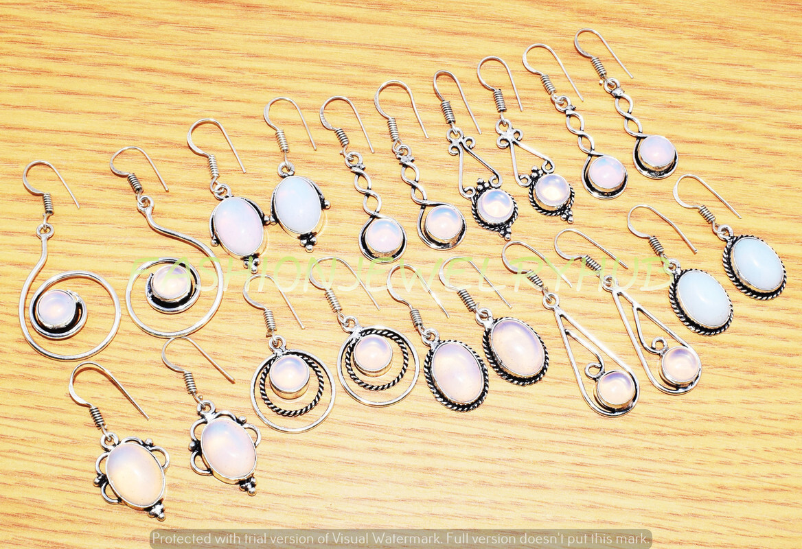 Opalite Gemstone Ethnic Handmade Fashion Earrings 20pcs Lot FE-375