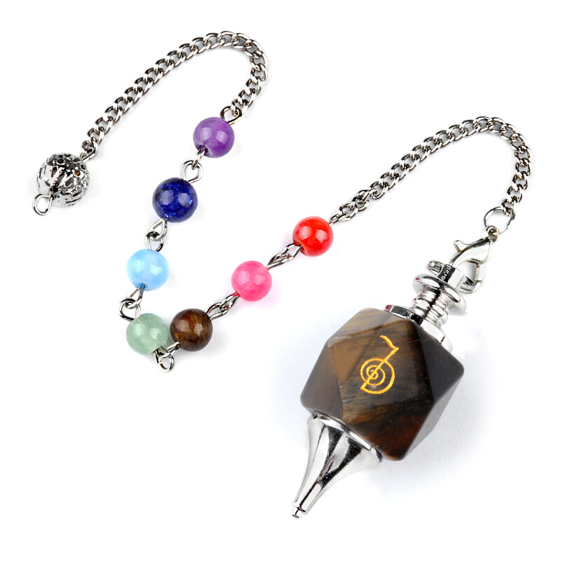 Crystal Pendulums for Dowsing Spiritual Pointed Stone Witchcraft Divination Tool