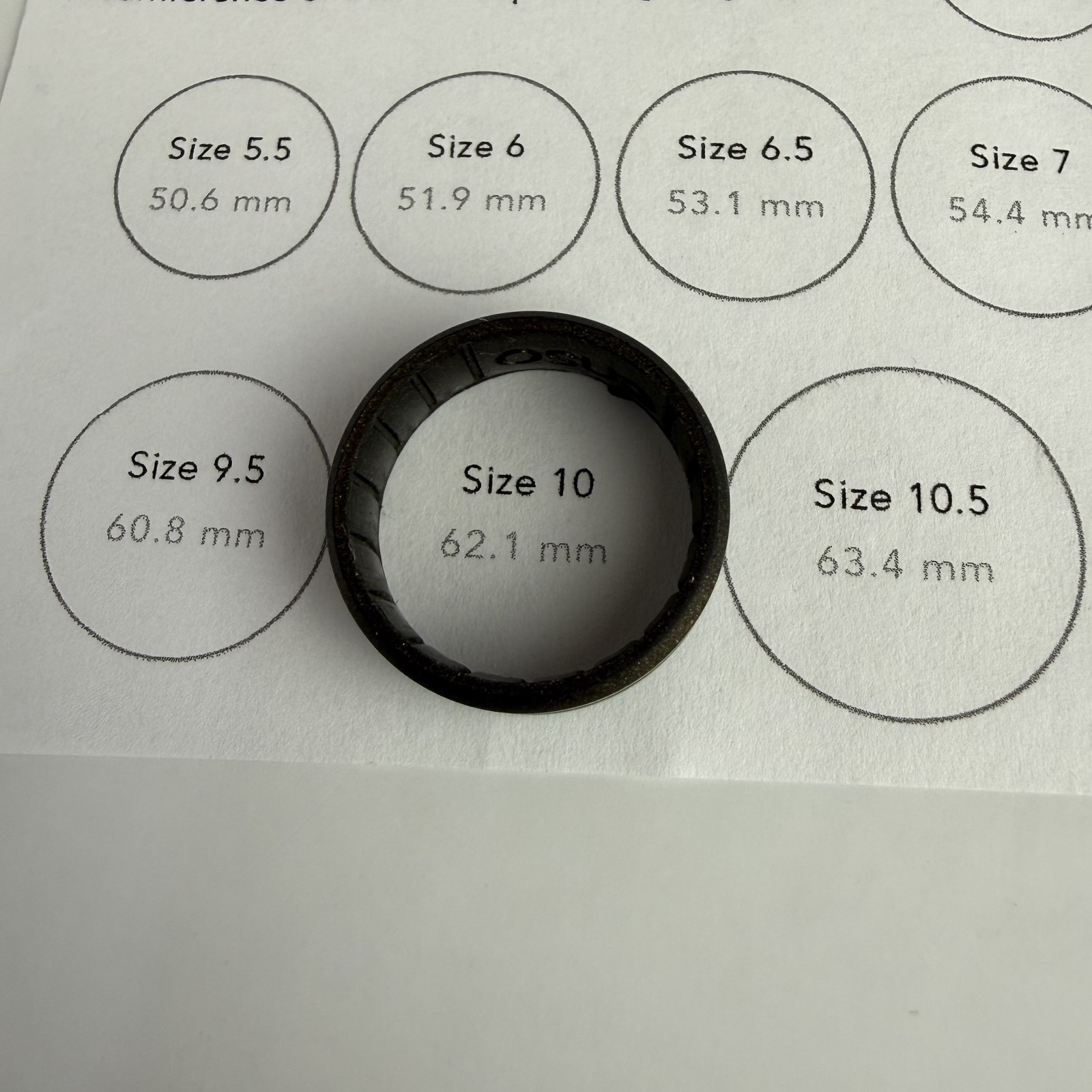 Enso Rings Meteorite Brown Elements Classic Silicone Ring Contour Adult Size 10