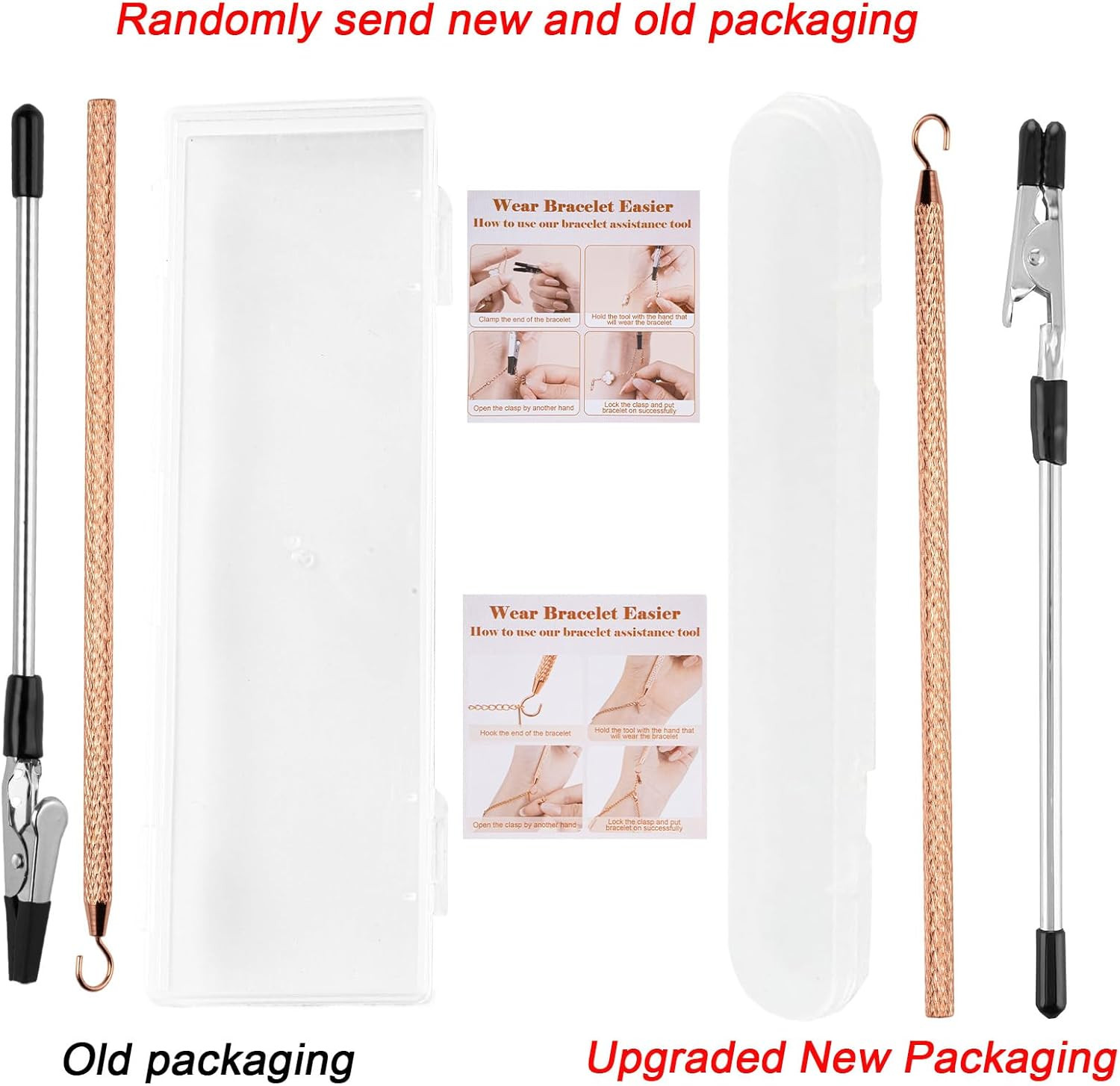 2 Pcs Bracelet Helper Tool, Portable Bracelet Helper Easy to Put on Yourself