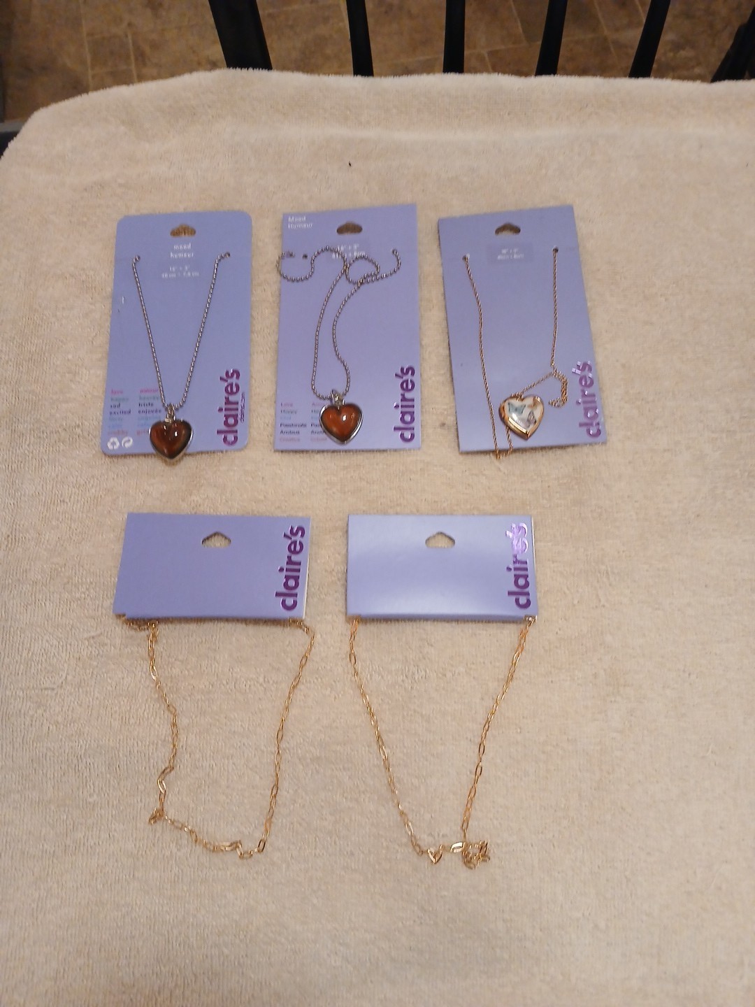 Lot Of (5) Varied Claire’s Jewelry Necklaces. MSRP $46/lot. Great For Presents