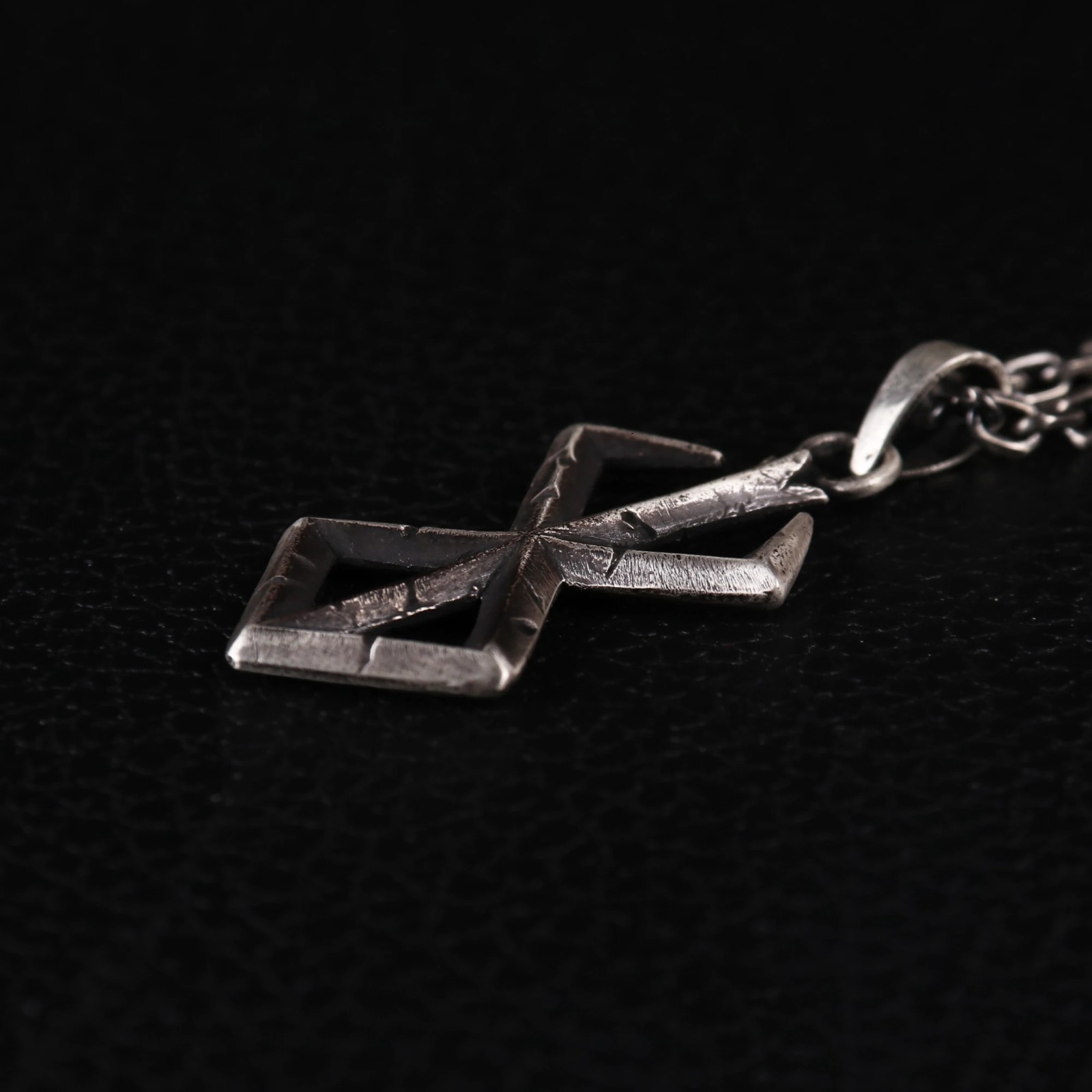 4cm Handmade 925 Sterling Silver Brand Of Sacrifice Pendant Cosplay Necklace