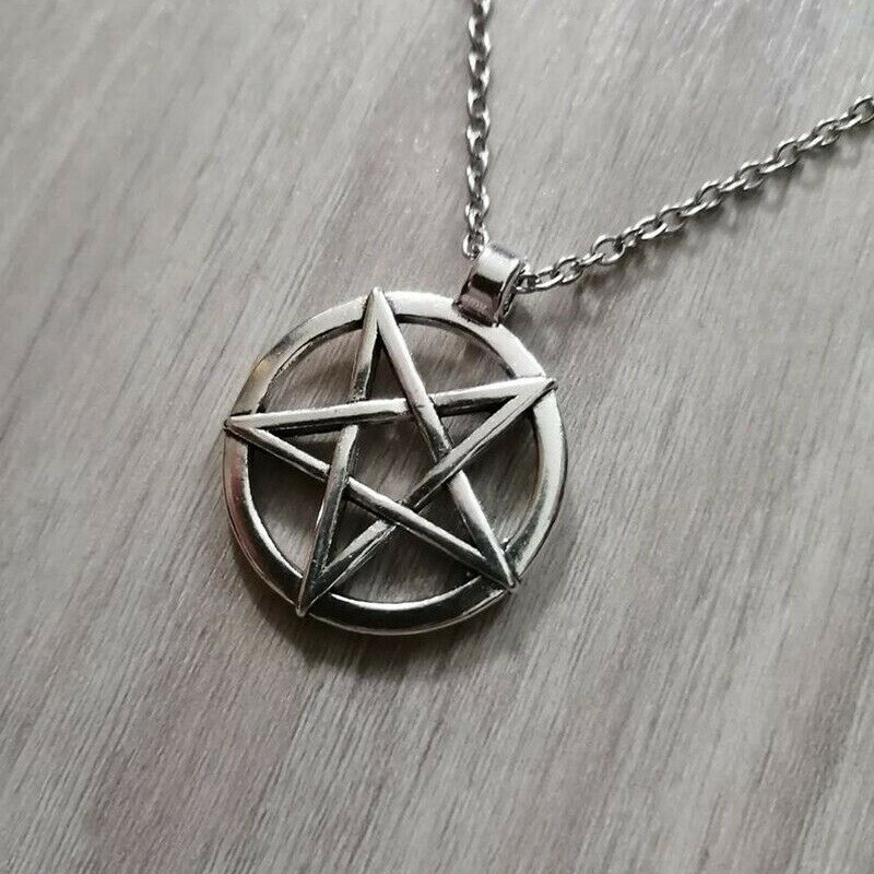 Elegant 925 Sterling Silver New Fashion Jewelry Charms Pentagram Star Necklace