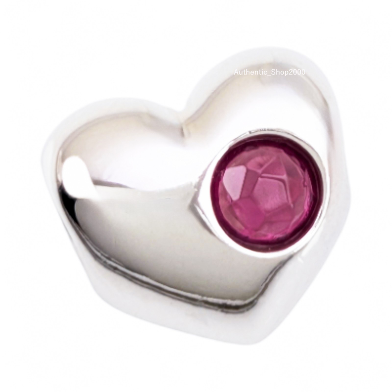 NEW 100% Authentic PANDORA 925 Ale Engravable Pink Stone Heart Charm 794161C10