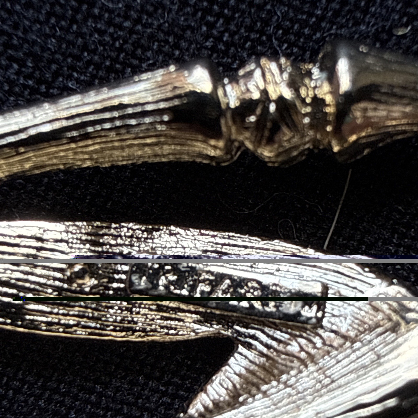 Vintage Trifari Signed Teardrop Dangle Clip-On Gold Tone Earrings