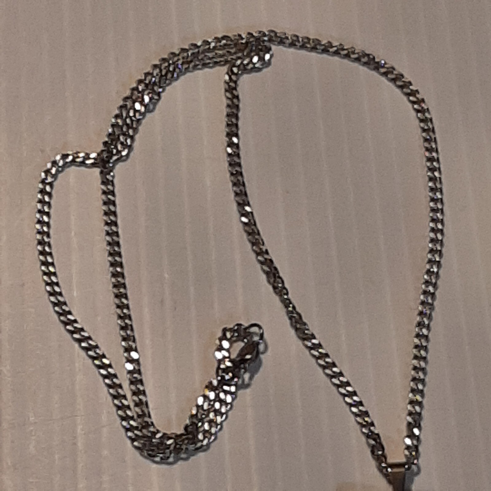 #14 BASEBALL FOOTBALL NUMBER Pendant Charm / 18″-24″ STAINLESS CHAIN NECKLACE