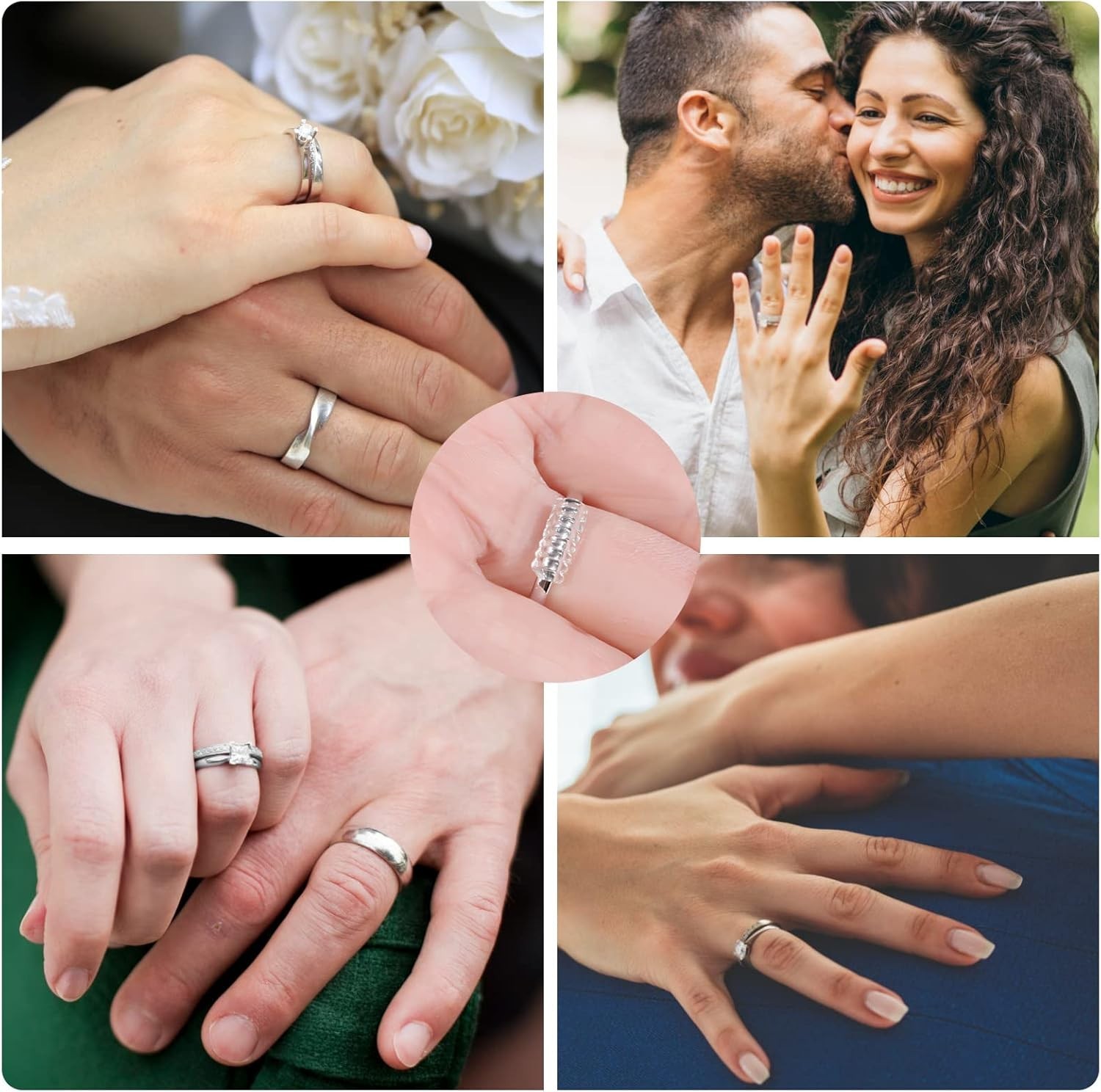 Universal Ring Size Adjusters – 15-Pack Invisible Tighteners for Loose Rings