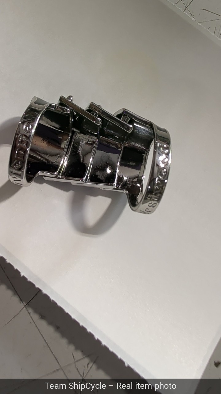 Vivienne Westwood Nana armor ring Vintage Style black silver G2U