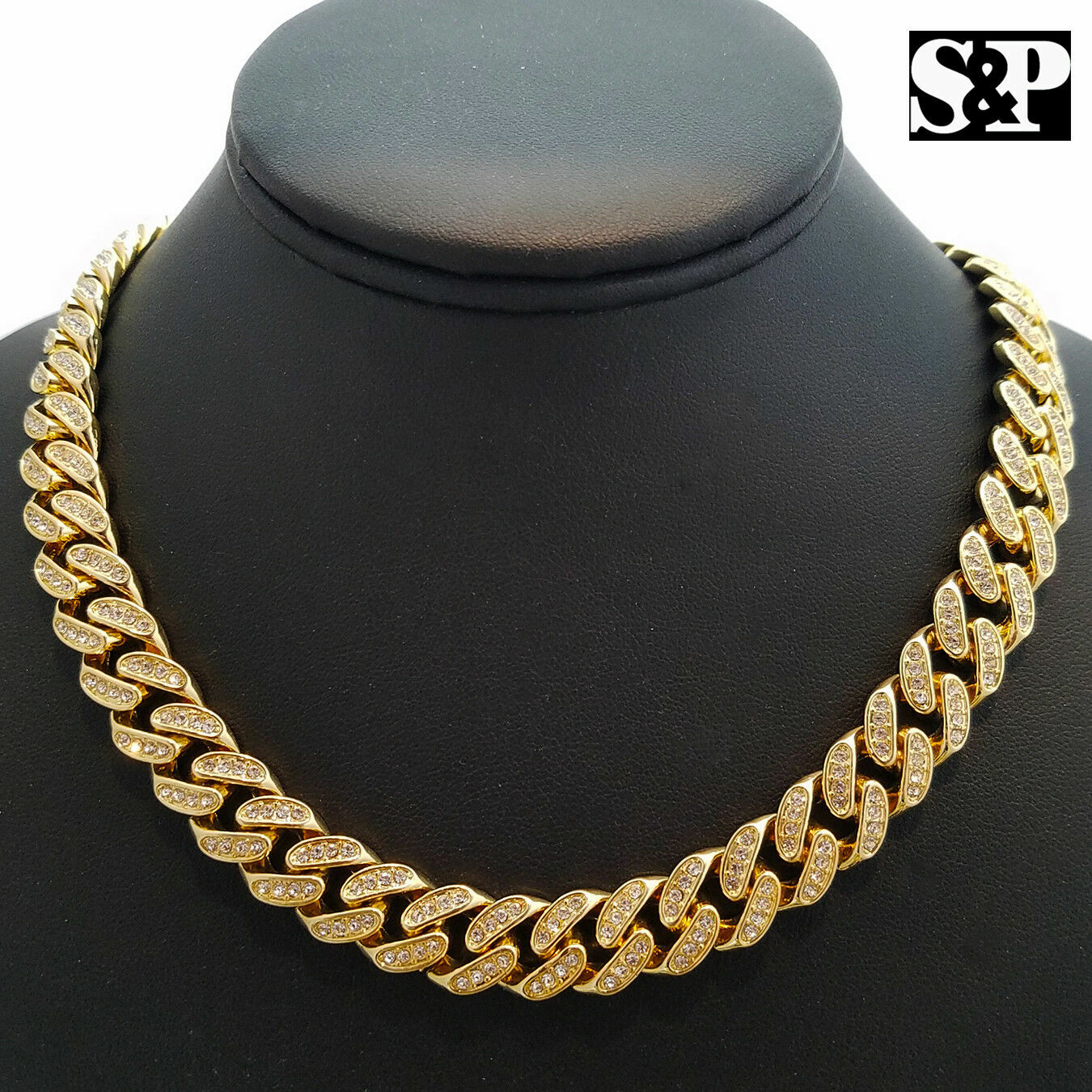 Only The Family OTF & 18″ Full Iced Cuban & 1 Row Choker Chain Hip Hop Necklace