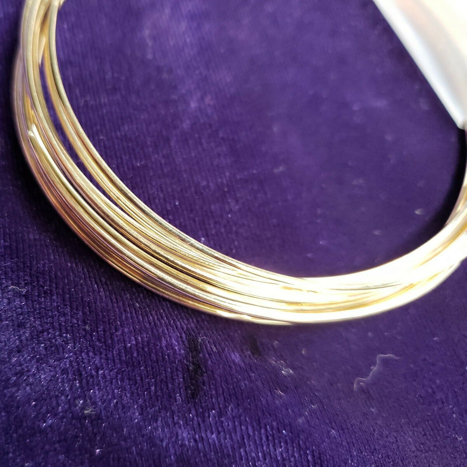 Set Of 10 Gold Toned Bangles, Plain, Thin, everyday wear fashion jewelry, NWT