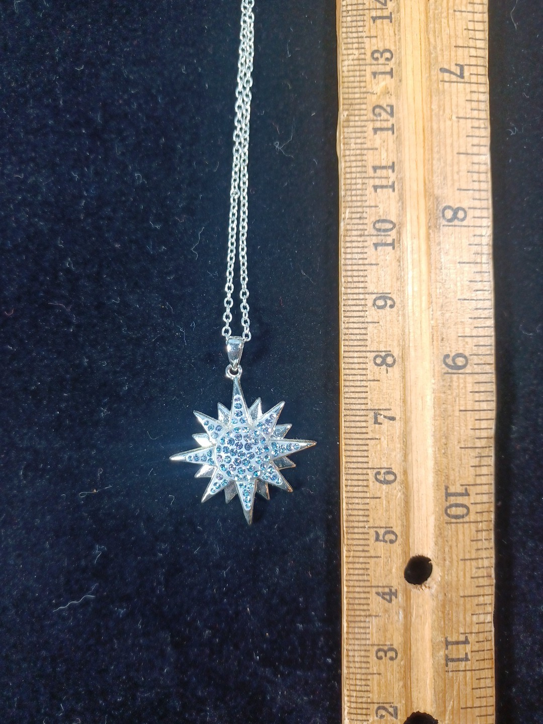 Bethlehem Star Necklace Dazzling Sparkle JCM Beauty Preppy Party Holiday Party