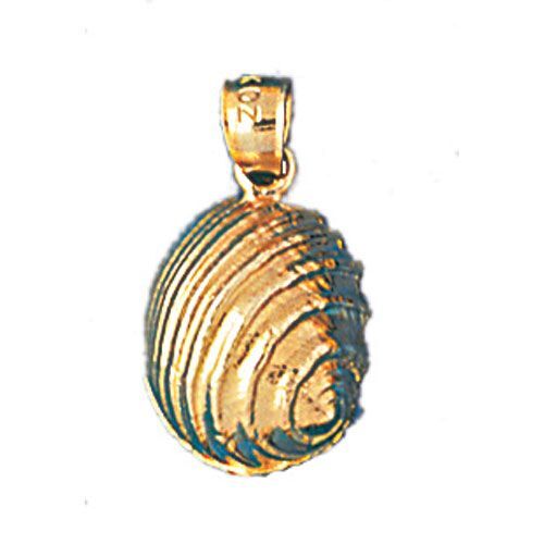 Seashell Charm Pendant 14k Gold (1.7 Grams)