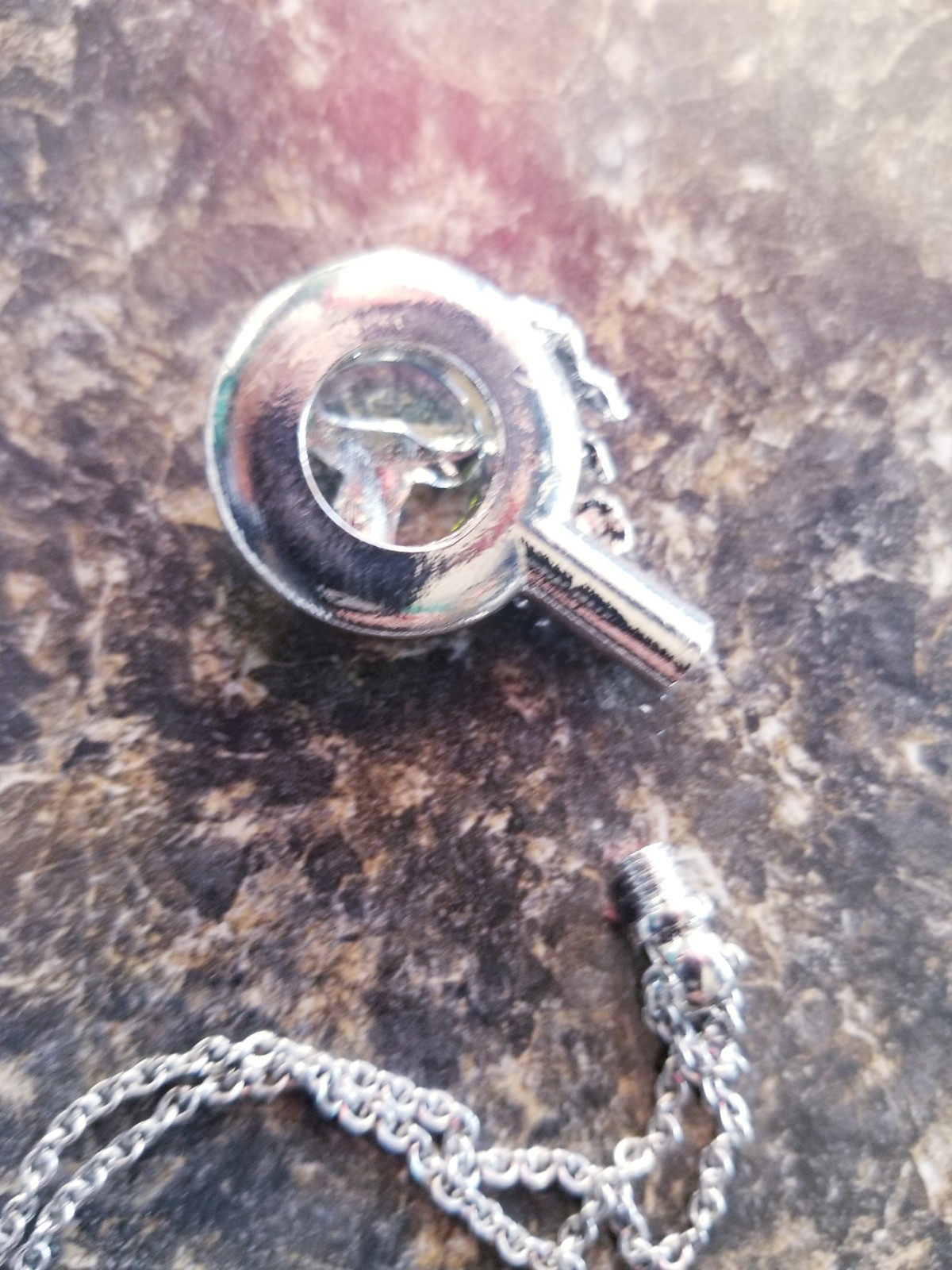 Silver Tone Urn Cremation Memorial Necklace Hummingbird Pendant for Ashes Blue