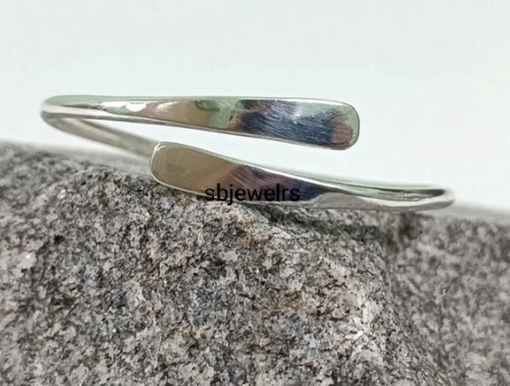 Lovely 925 Sterling Silver Cuff Handmade Jewelry Best Gift For Engagement E-726
