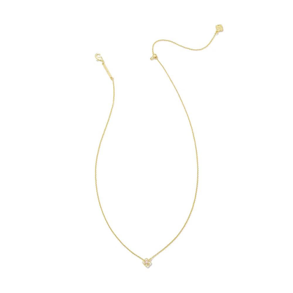Kendra Scott Lydia Pendant Necklace Logo Classic Everyday Jewelry Gold/Pearl