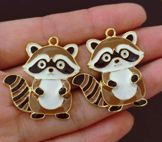 40pcs cartoon animal Metal Charm DIY earring Pendant Necklace Jewelry Making