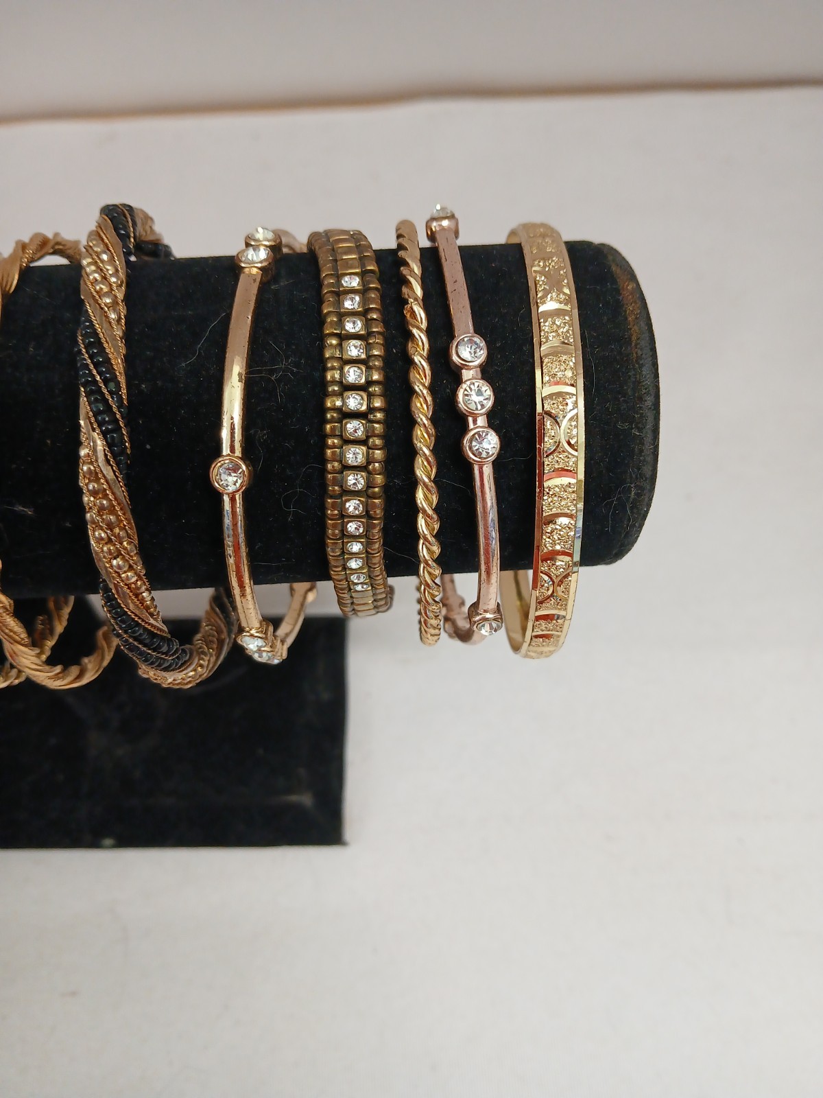 Lot of 14 Bangle Bracelets Various Styles (#566)