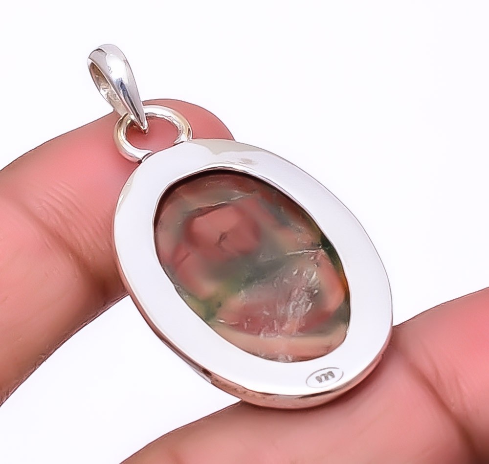Royal Imperial Jasper 925 Sterling Silver Pendant 1.68″ P14032, Christmas Gift