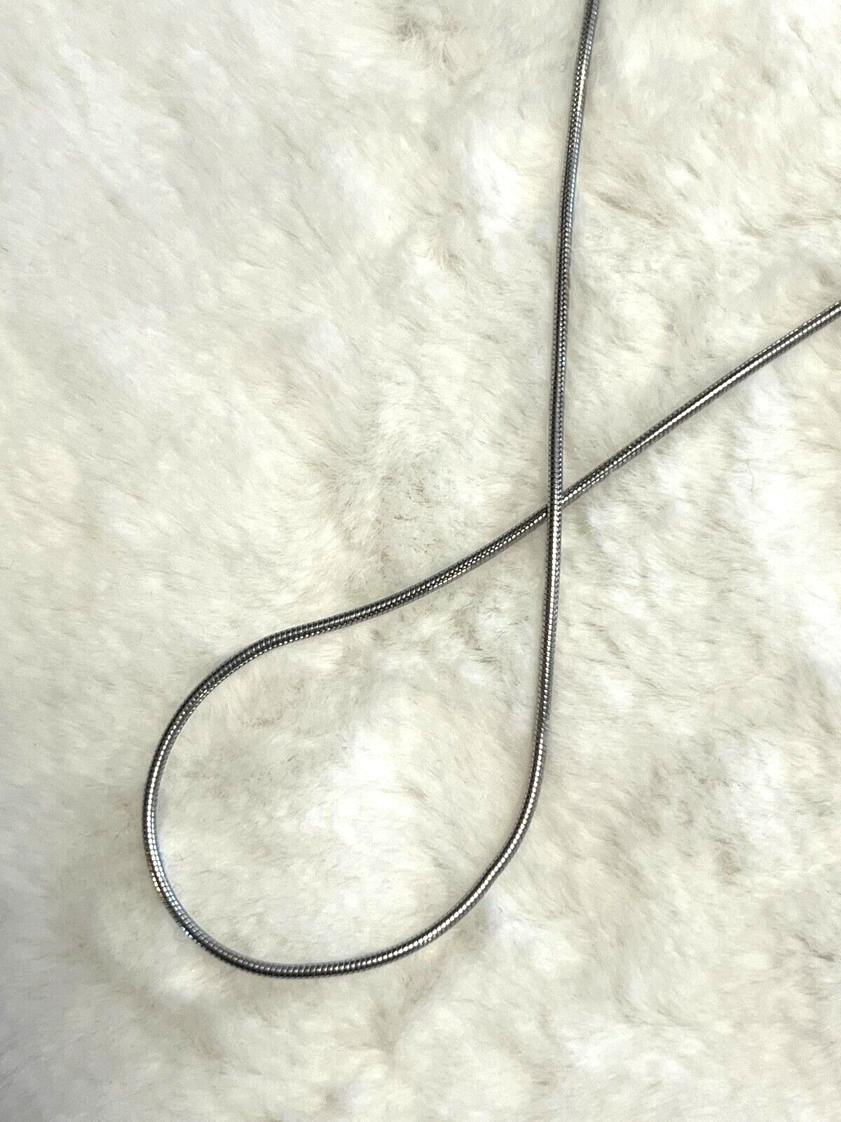 Sharp New 24″ Necklace Silver Stainless Steel 1.5 MM Snake Chain Fits Pendant