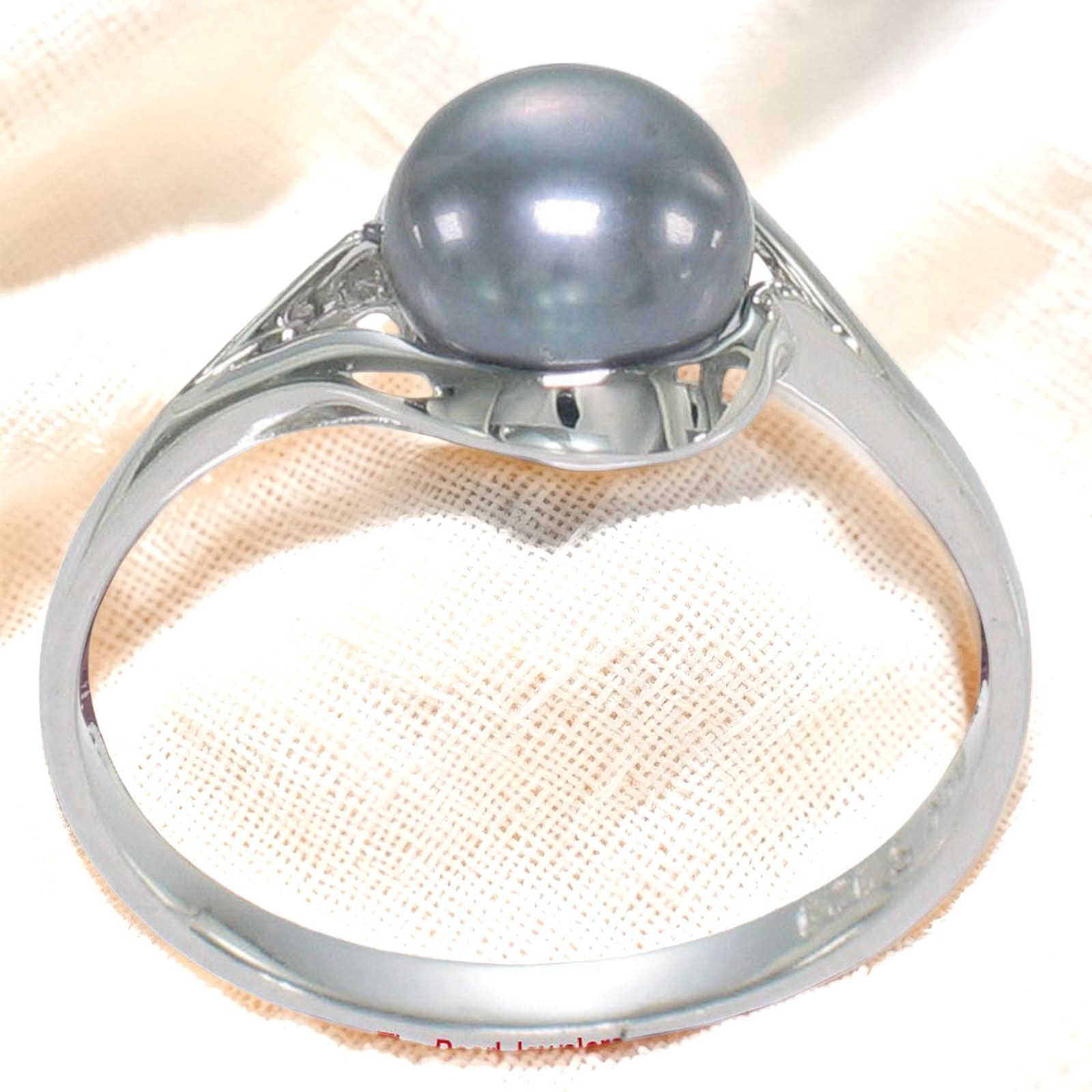 Solid Sterling Silver 925 Blue Freshwater Cultured Pearl Solitaire Ring – TPJ