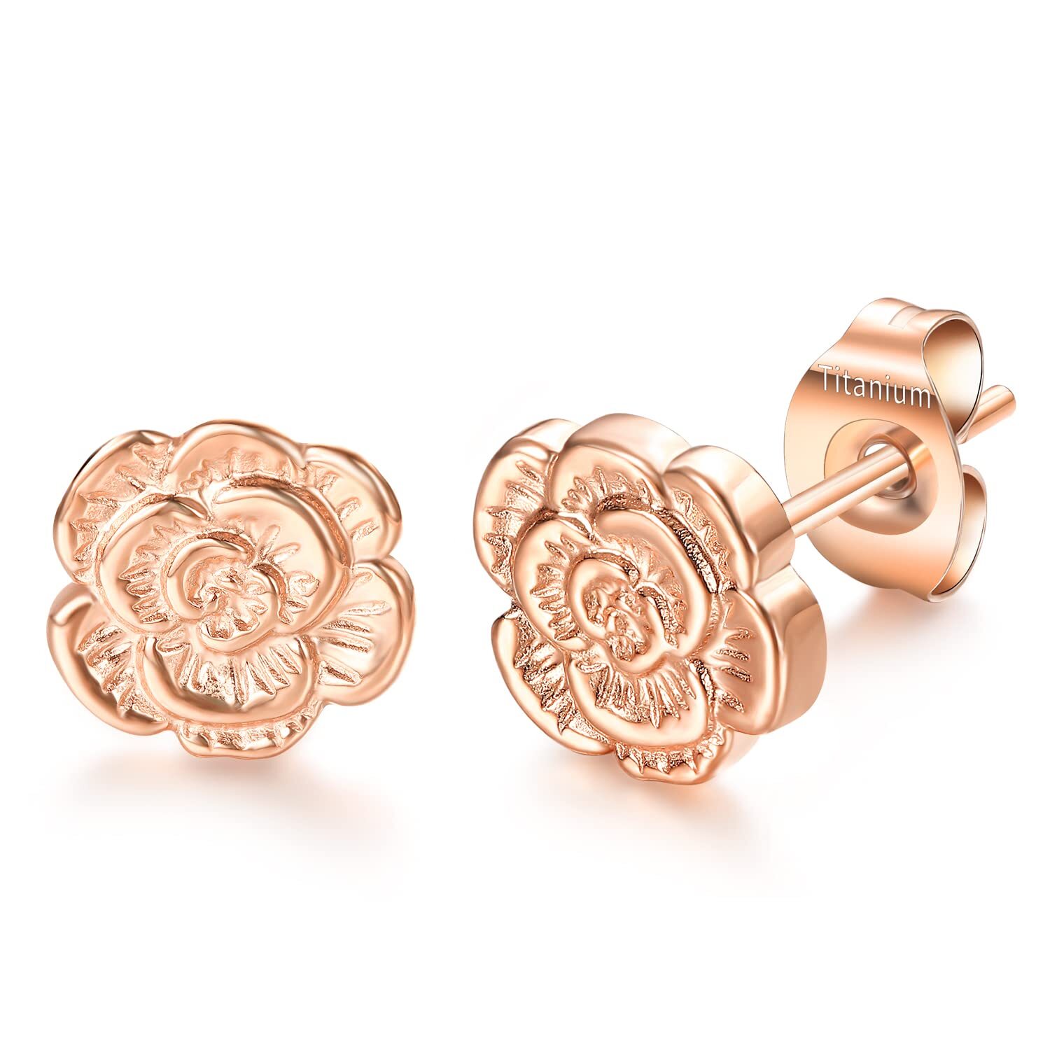 Implant Grade G23 Titanium Stud Earring for Sensitive Ear Post Pierced Cartilage