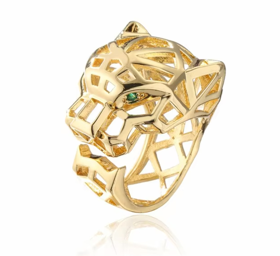 Panther Ring 18k Gold Plated Waterproof Hypoallergenic