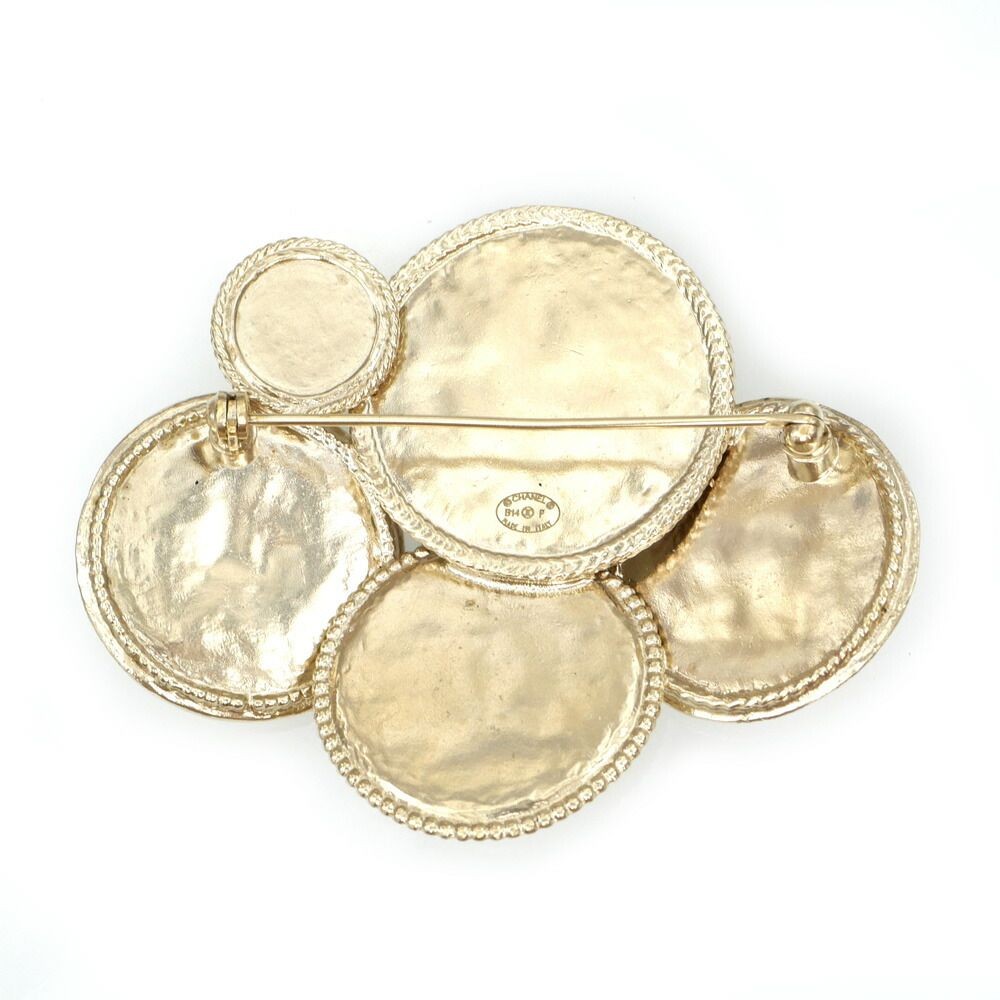 CHANEL Brooch Icon A85092 Gold Color CC Mark Coco Mark N5 Jewelry