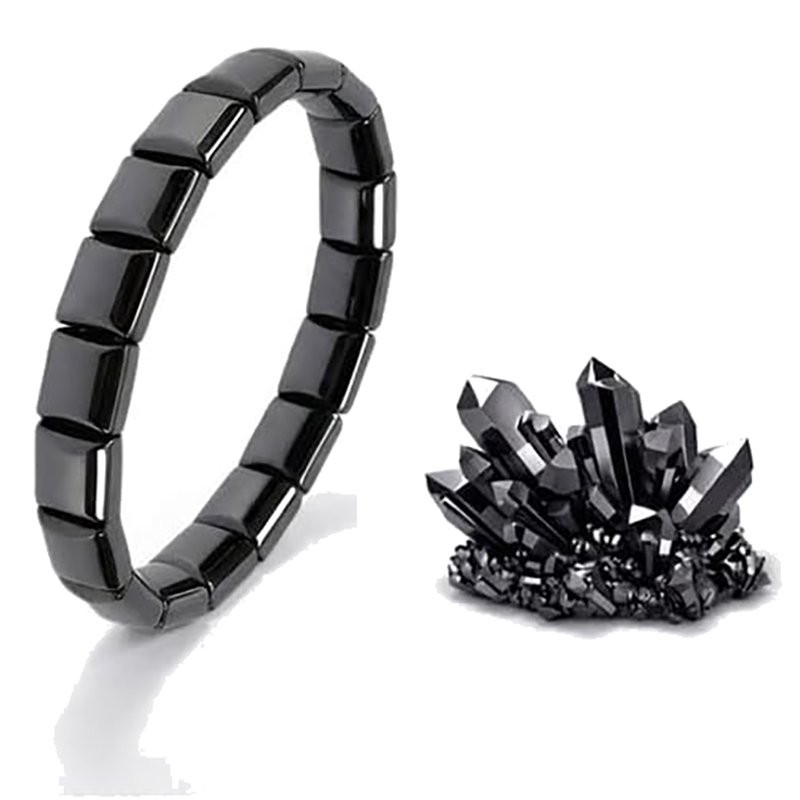 2Pcs Men Hematite Bracelet Energy Healing Reiki Protection Hemios Bracelet USA